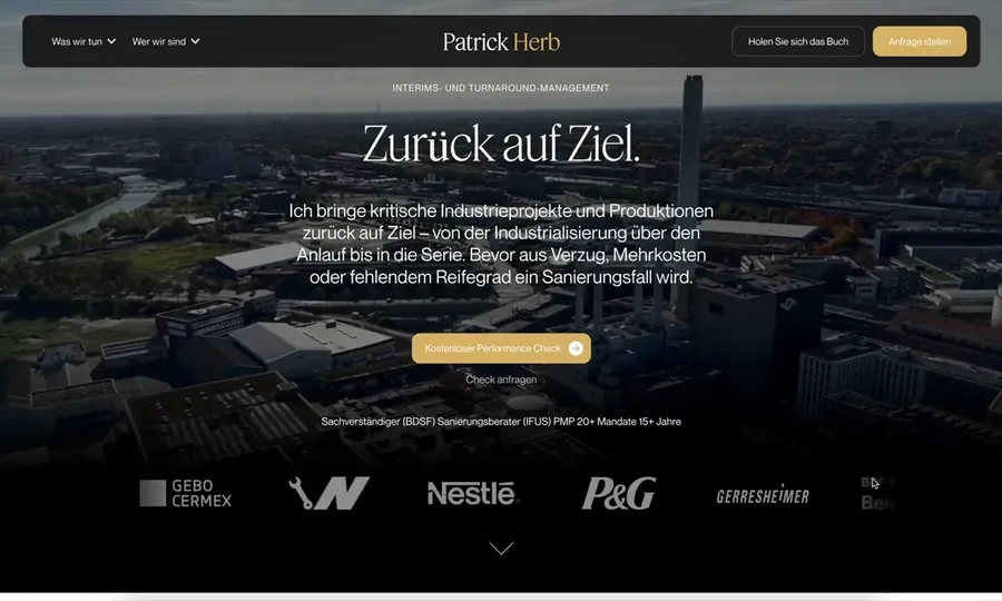 Business Websites example: Herb Consulting