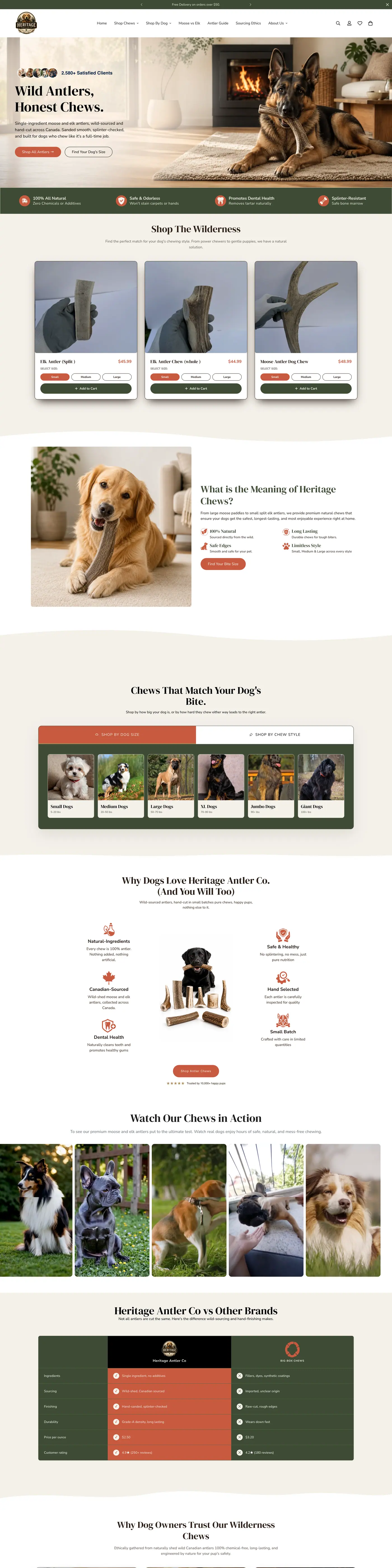 Heritage Antler Co. website